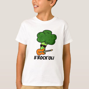 B-Rock-Oli Funny Rocker Broccoli Pun T-Shirt
