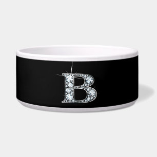 B Script "Diamond Bling" Pet Bowl