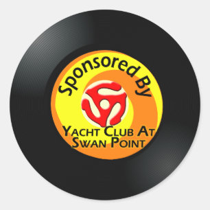 "B" Side 4 Classic Round Sticker