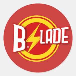 B.Slade Lightning Bolt Logo Sticker