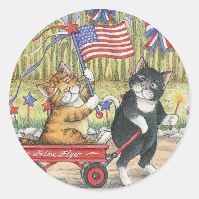 B & T #19 Patriotic Stickers (Front)
