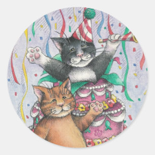 B & T #1 Birthday Sticker