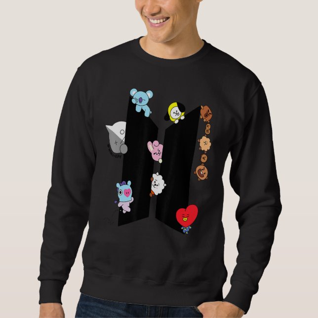B T 21 Love (Black) Classic Sweatshirt (Front)
