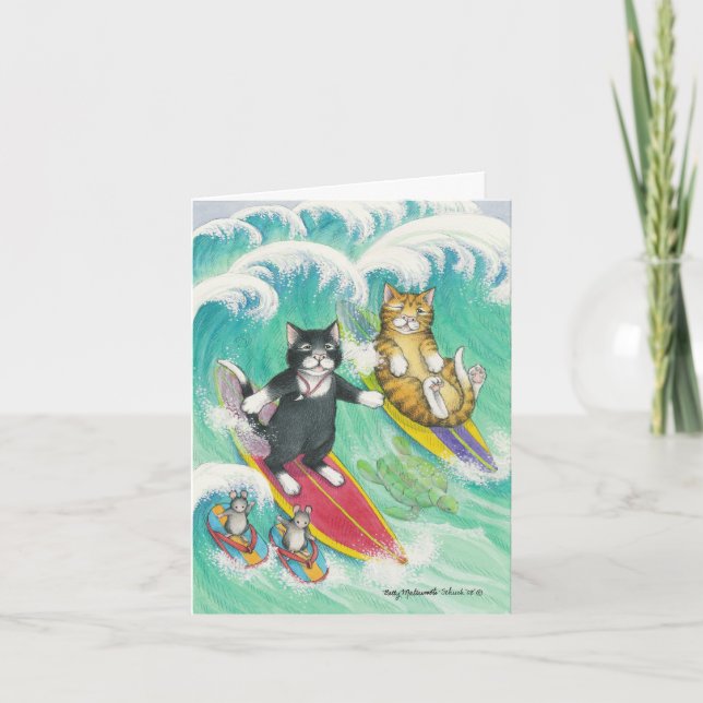 B & T #38 Surfing Note Card (Front)