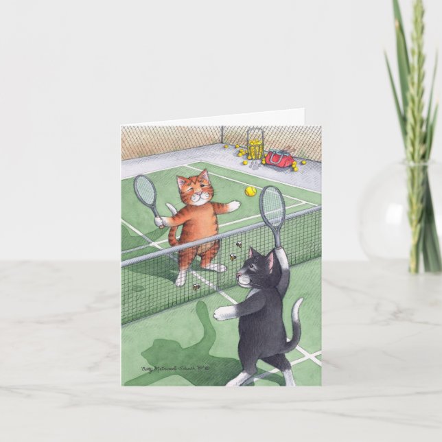 B & T #56 Tennis Birthday Note Card (Front)