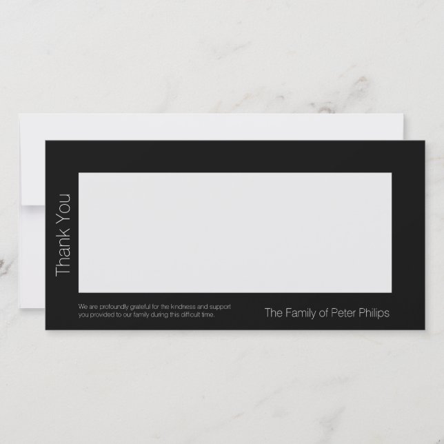 B Template Sympathy Thank you Add favourite image (Front)