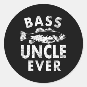 B Uncle Ever Fishing Gifts Uncle Father's Day Classic Round Sticker