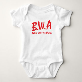 B.W.A. Baby with Attitude T-Shirt Design Bodysuit