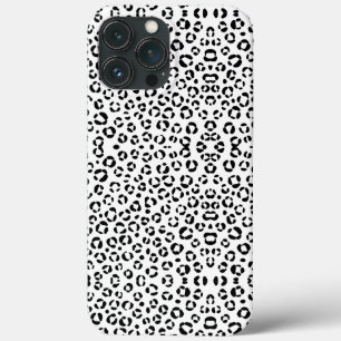 B&W Animal Print iPhone 13 Pro Max Case
