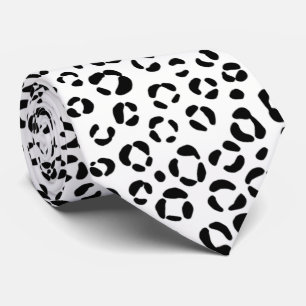 B&W Animal Print Tie