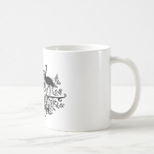 B/W Australia Coat Of Arms Coffee Mug