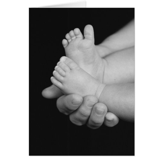 B&W Babys Feet Card