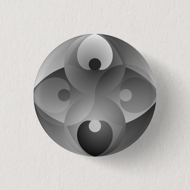B/W Balance by Kenneth Yoncich 3 Cm Round Badge (Front)