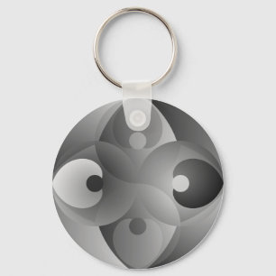 B/W Balance by Kenneth Yoncich Key Ring