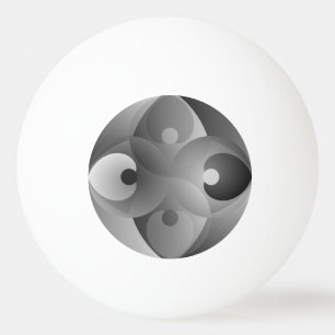 B/W Balance by Kenneth Yoncich Ping Pong Ball