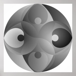 B/W Balance by Kenneth Yoncich Poster