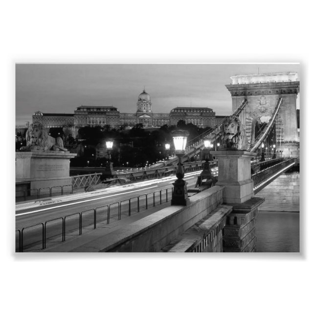 B&W Budapest Photo Print (Front)