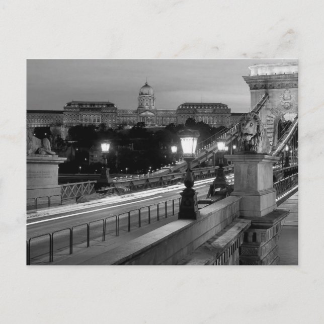 B&W Budapest Postcard (Front)