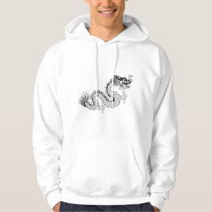B&W Chinese Style Dragon Hoodie