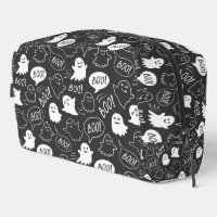 B&W Cute Doodle Halloween Pattern