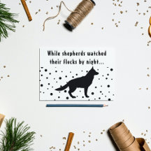 B&W Funny | German Shepherd | Christmas Greetings
