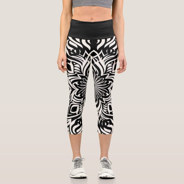 B&W Harmony Capri Leggings (Front)