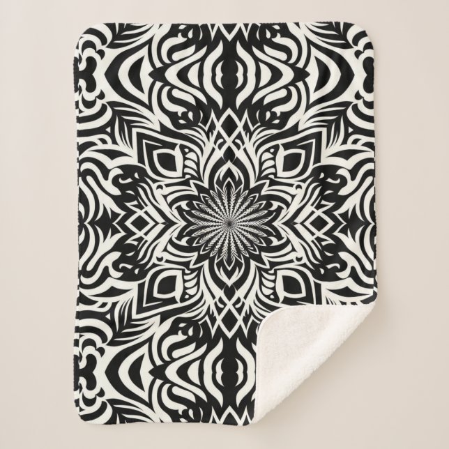 B&W Harmony Sherpa Blanket (Front)