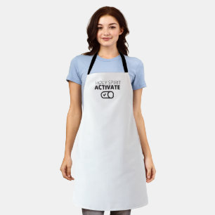 B/W Holy Spirit Activate Icon Gospel Graphics Gosp Apron