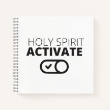 B/W Holy Spirit Activate Icon Gospel Graphics Gosp