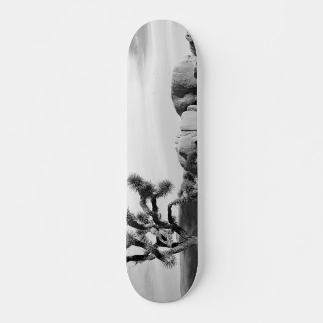 B&W Joshua Tree National Park Skateboard (Front)