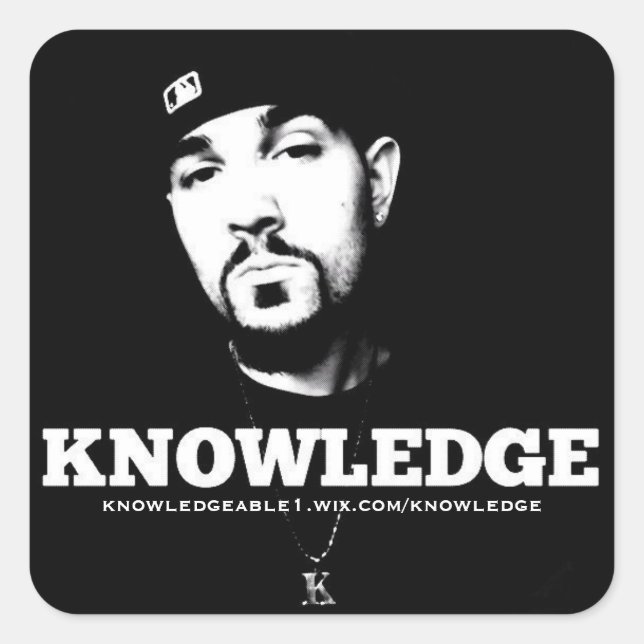 B&W Knowledge Sticker (Front)