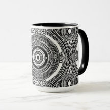 B&W Medallion Motif