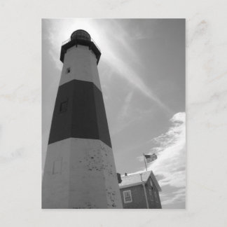 B&W - Montauk Lighthouse - Post Card
