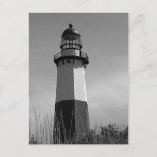 B&W - Montauk Lighthouse - Post Card 2