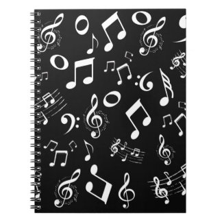B&W Musical Notebook
