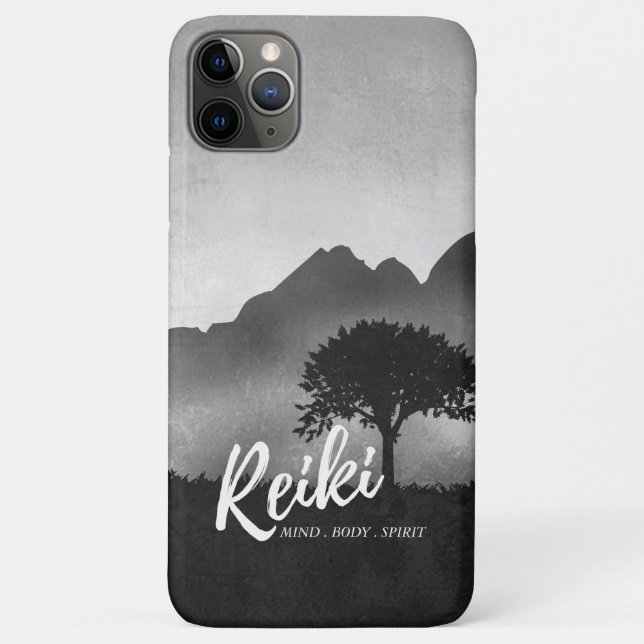 B&W Natural Reiki Master Yoga Mediation instructor Case-Mate iPhone Case (Back)