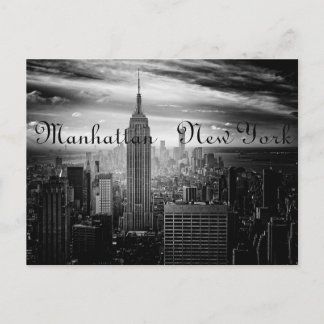 B&W New York city Postcard