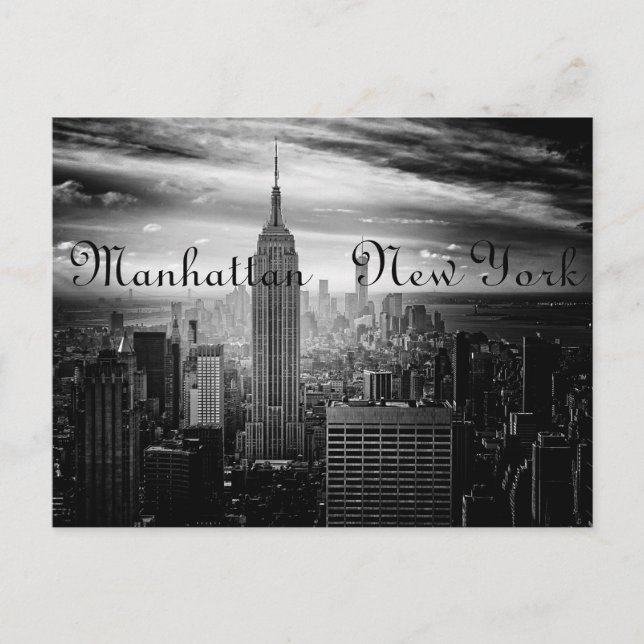 B&W New York city Postcard (Front)