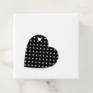 B&W Polkadots Favour Tags
