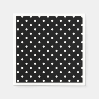 B&W Polkadots Napkin