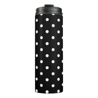B&W Polkadots Thermal Tumbler