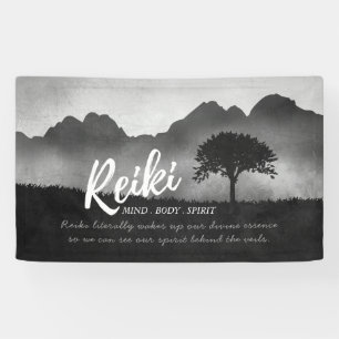 B&W Reiki Master Yoga Mediation instructor Quotes Banner