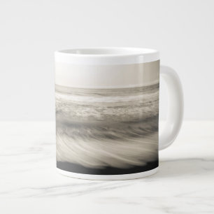 B&W seascape, Hawaii Large Coffee Mug