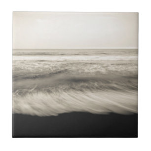 B&W seascape, Hawaii Tile