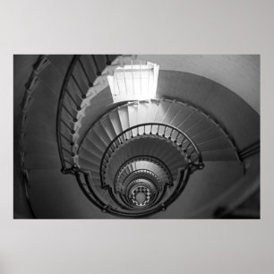 B&W Spiral Poster