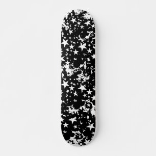 B&W Star Graffiti Skateboard