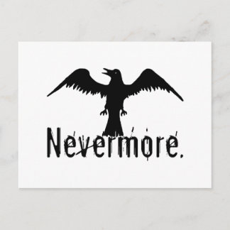 B&W Tribal Raven Nevermore Postcard