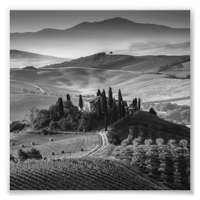 B&W Tuscany Photo Print (Front)