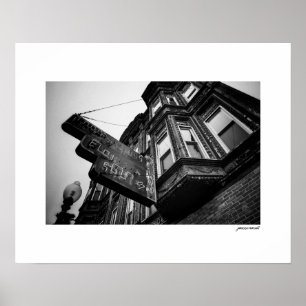 B&W Vintage Sign Poster Print
