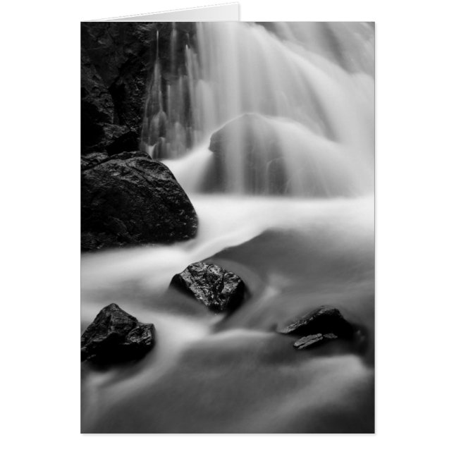B&W waterfall, California (Front)